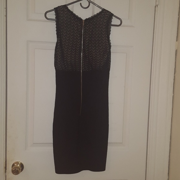 BEBE lace/bandage bodycon dress S - Picture 4 of 5